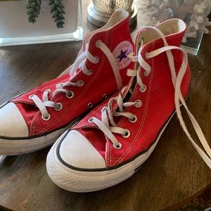 Red Converse High Tops